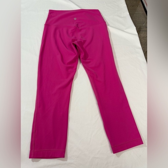 Lululemon Double Align Crop *21" Sonic Pink Size 6 - Picture 3 of 12